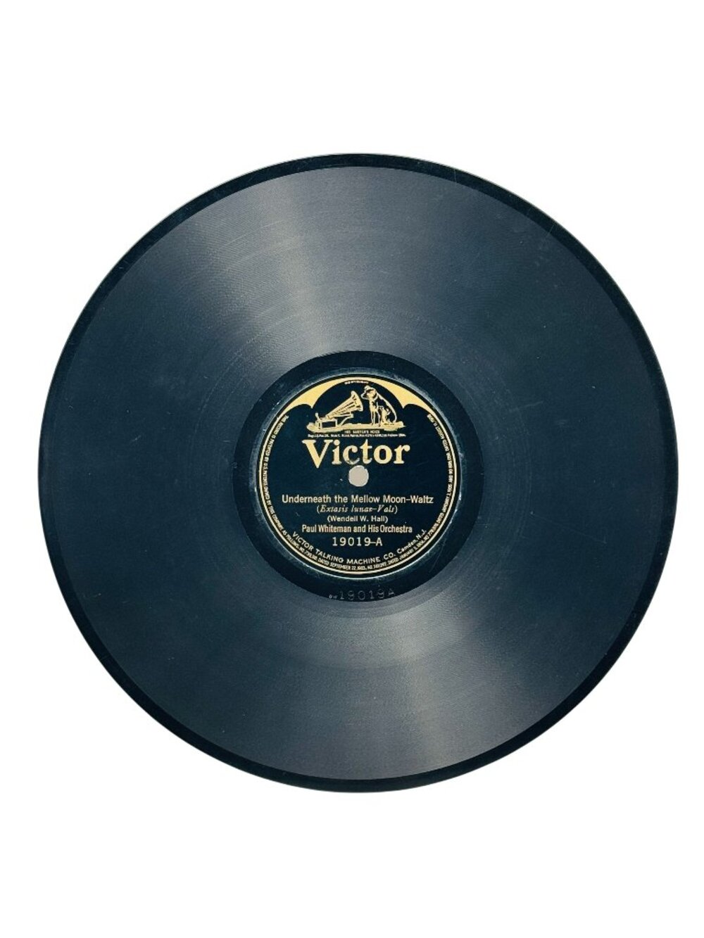 Paul Whiteman Underneath The Mellow Moon 10in Shellac 78 RPM Victor 19019 VG+